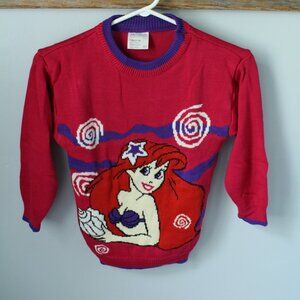 Vintage 90's Ariel Sweater By Scottie Disney The Little Mermaid Classic